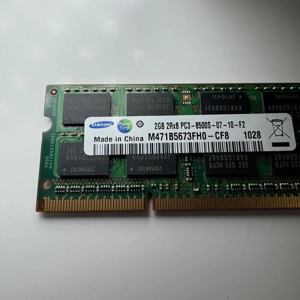 Samsung 2GB DDR3 Laptop RAM PC3-8500S 1066MHz SODIMM M471B5673FH0-CF8 Memory